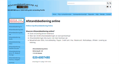Desktop Screenshot of afstandsbediening.nl